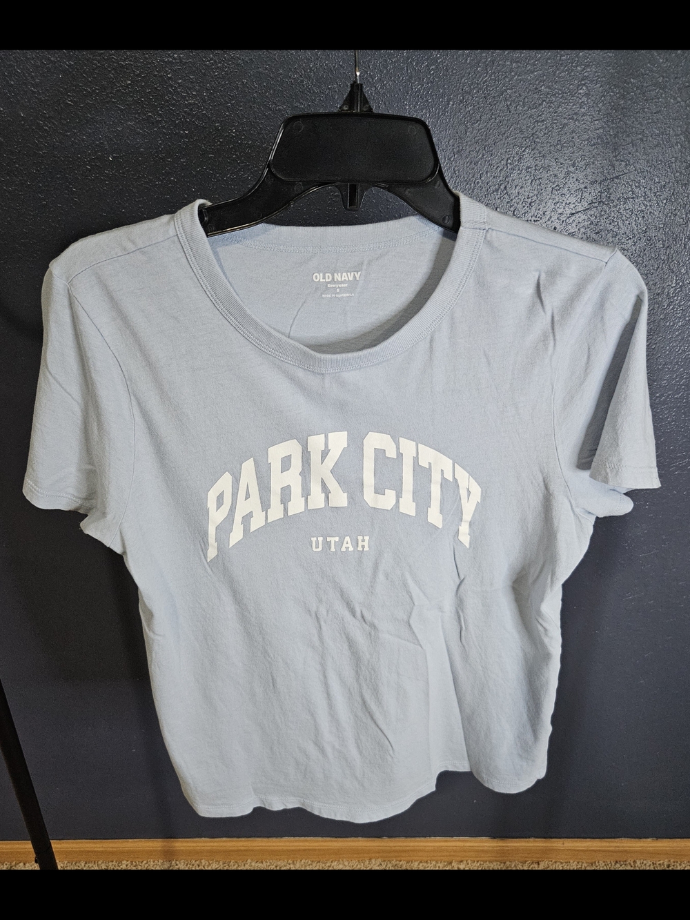 Old Navy Light Blue Park City Utah Graphic Tee